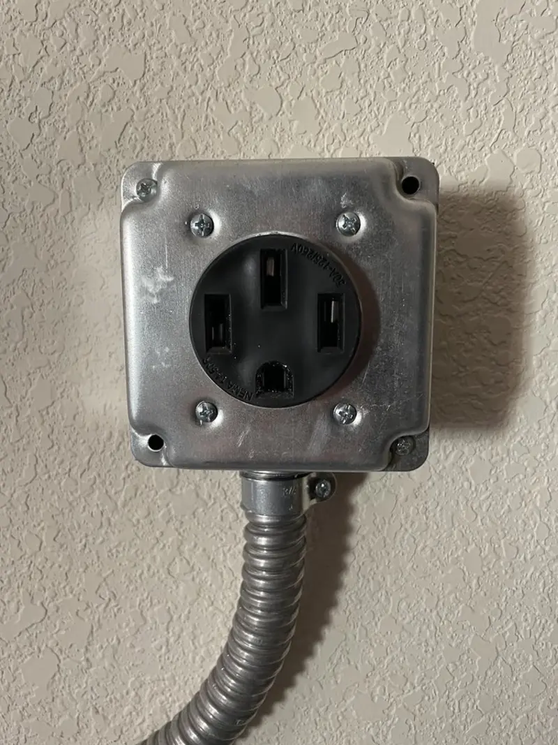 NEMA 14-50 outlet installed for Electrical Panel Upgrade in Paradise Hills